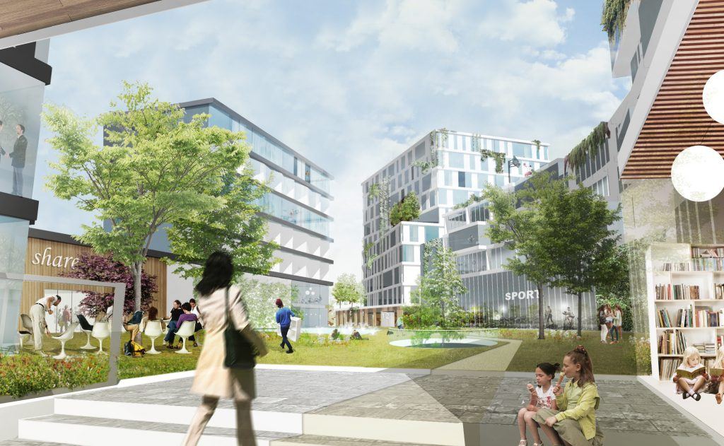 artist impression van Microcity The Future